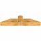 Ekena Millwork Portland Rough Sawn Timber Gable Bracket, Western Red Cedar, 48"W x 12"H x 6"D x 6"F, 6/12 Pitch GBW048X12X0606POR00RWR - alternate 3